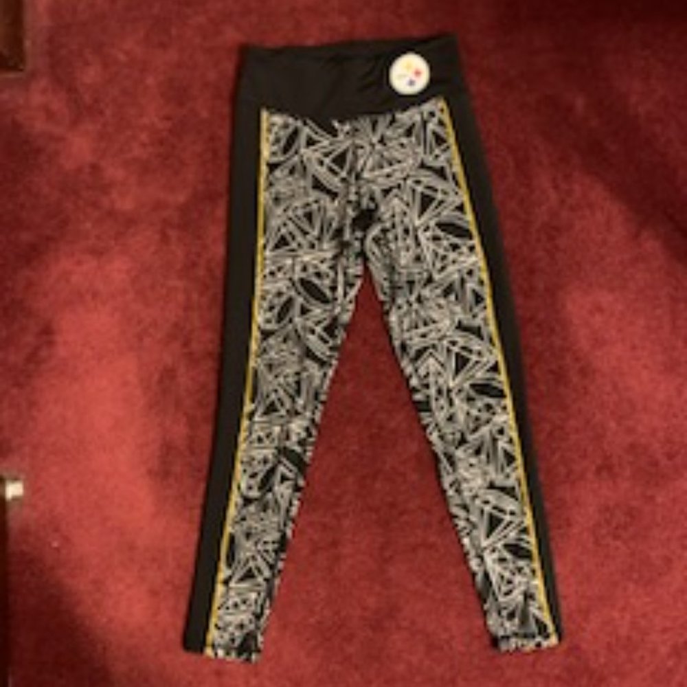 Pittsburgh Steelers Youth Girl's Leggings - Youth Medium 10/12